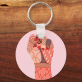 アトモダンルウォメンズデモ キーホルダー (正面)