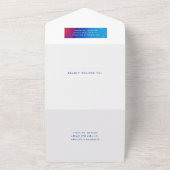 アトモダンルウォーター結婚カラー オールインワン招待状 (外側)