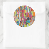 アトモダンルジオメトリックデコ数々のカラー ラウンドシール (バッグ)