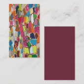 アトモダンルジオメトリックデコ数々のカラー 名刺 (正面/裏面)