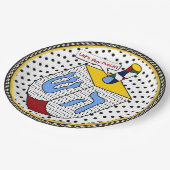 アトモダンルドレディデルドーティパーソナライズされたー ペーパープレート (アングル)