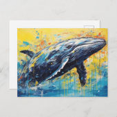 アトモダンルホエー絵を描テル ポストカード (正面/裏面)