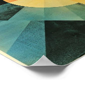 アトモダンンバウハウス抽象芸術カラフルアート ポスター (角)