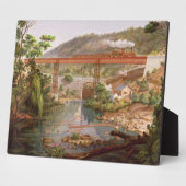 アトヤックの鉄道橋：メキシコのアルバム フォトプラーク (側面)