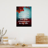 アトラクションの引用文の豊富なお金の法則に感謝 ポスター (キッチン)