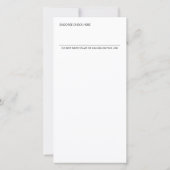 アトラクションの法則かわいいピンクチェックフラットカード (裏面)