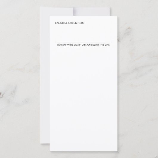 アトラクションの法則かわいいピンクチェックフラットカード (裏面)