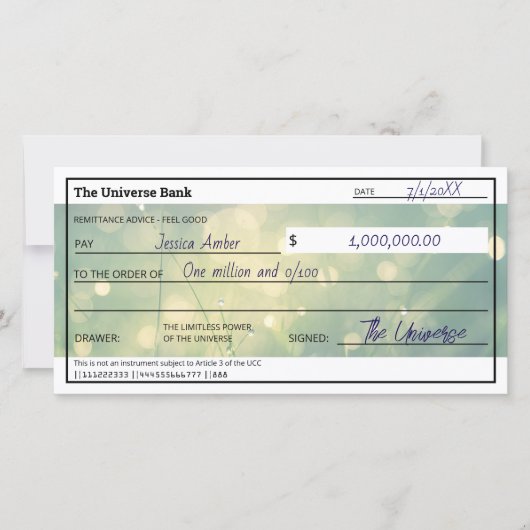 アトラクションの法則グリーンアピテンスチェックフラットカード (正面)