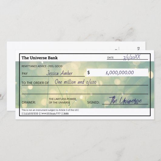 アトラクションの法則グリーンアピテンスチェックフラットカード (正面/裏面)