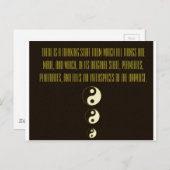 アトラクションの法則引用文 – 英陽 ポストカード (正面/裏面)