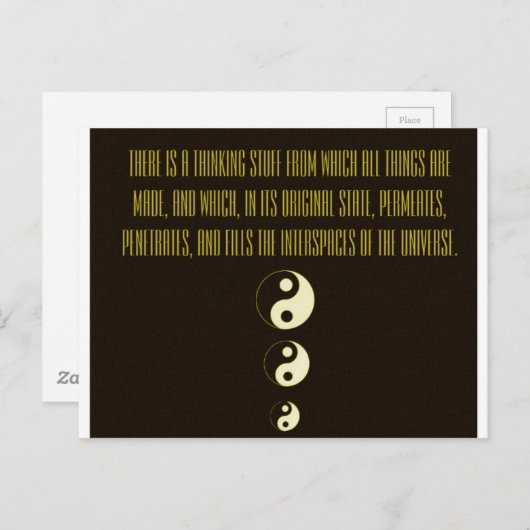 アトラクションの法則引用文 – 英陽 ポストカード (正面/裏面)