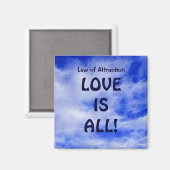 アトラクションの法則 – 愛はすべてのPMAマグネット マグネット (正面/裏面)