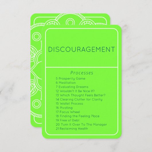 アトラクションエモーメントカードの破棄法 招待状 (正面/裏面)