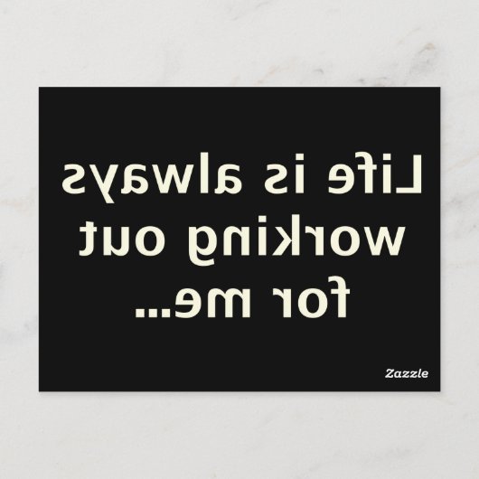 アトラクションシリーズ#0001の法則 ポストカード (裏面)