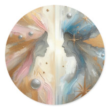 アトラクション抽象芸術印象主義アートステッカー