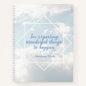 アトラクション法アブラハム・ヒックス引用文雲 ノートブック (正面)