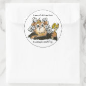 アトラクション漫画ジャッジステッカーの法則 ラウンドシール (バッグ)