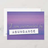 アトラクション豊かさの紫色の法則の確認 ポストカード (正面/裏面)