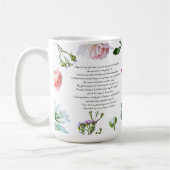 アトラクション豊かな祈りの言葉 コーヒーマグカップ (左)