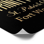 アトラクション&フォートワースの有名な場所,テキサス州 ポスター (角)