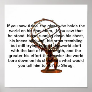 アトラスに肩をすくめる。 ポスター