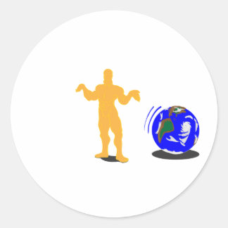 アトラスの肩をすくめた ラウンドシール