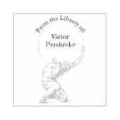 アトラスマンスケッチヴィンテージイラストレーション ラバースタンプ (インプリント)