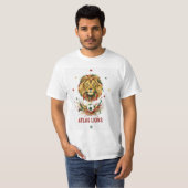 アトラスライオンTシャツ - モロッコのサッカーへの誇り Tシャツ (正面フル)