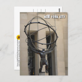 アトラス天国保持 – NYC Vポストカード ポストカード