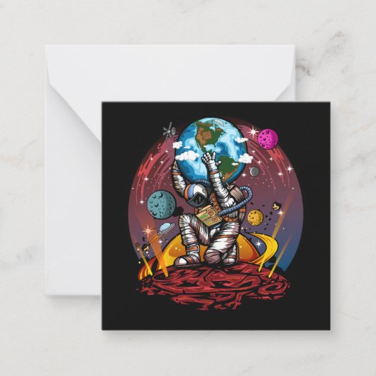 アトラス宇宙マン ノートカード (正面)