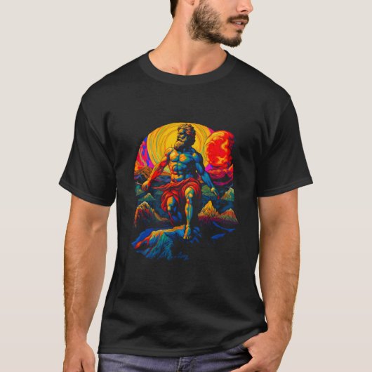 アトラス・ギリシャ・タイタン神 Tシャツ (正面)