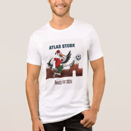 アトラス・コウノトリ モロッコ サッカー 2026 スポーツマスコット トライブレンドTシャツ