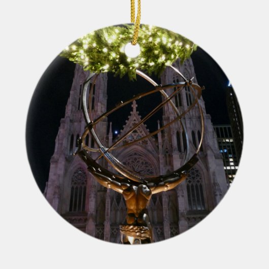 アトラス&セントパトリック大聖堂 –  セラミックオーナメント (正面)