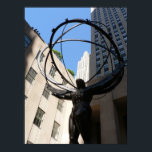 アトラス ポスター<br><div class="desc">ロックフェラーセンターのリー・ローリーによるアトラス像</div>