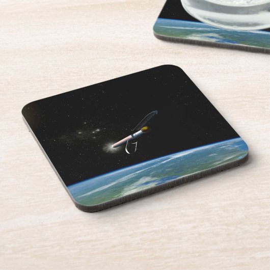 アトラスV541軌道上のロケットを打ち上げる。 コースター (左側)