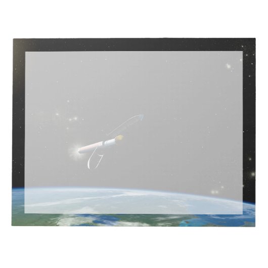 アトラスV541軌道上のロケットを打ち上げる。 ノートパッド (正面)