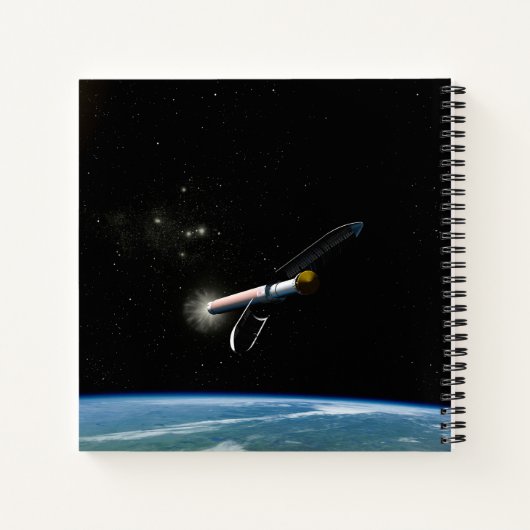 アトラスV541軌道上のロケットを打ち上げる。 ノートブック (裏面)
