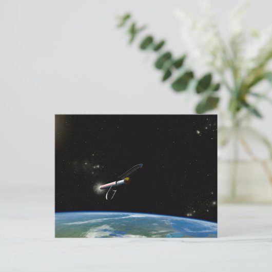 アトラスV541軌道上のロケットを打ち上げる。 ポストカード (スタンド正面)