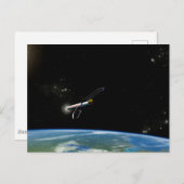アトラスV541軌道上のロケットを打ち上げる。 ポストカード (正面/裏面)