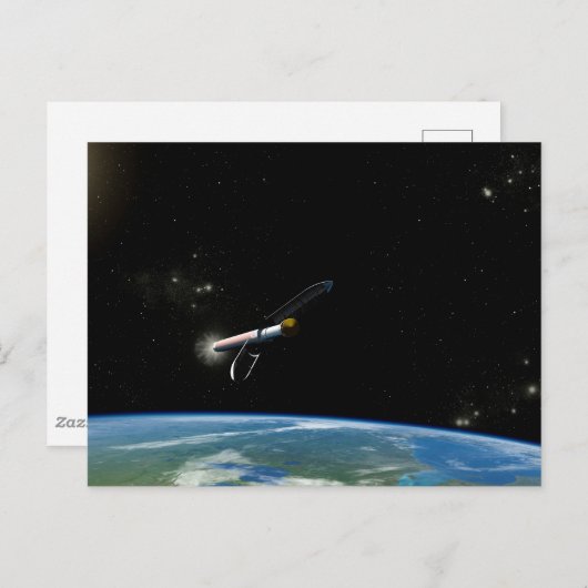 アトラスV541軌道上のロケットを打ち上げる。 ポストカード (正面/裏面)