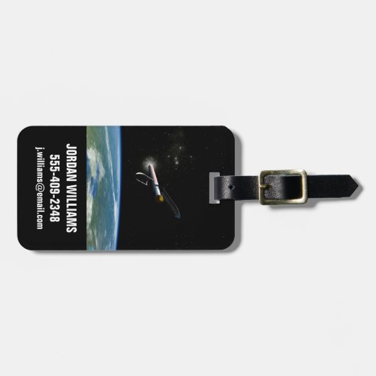 アトラスV541軌道上のロケットを打ち上げる。 ラゲッジタグ (正面横)