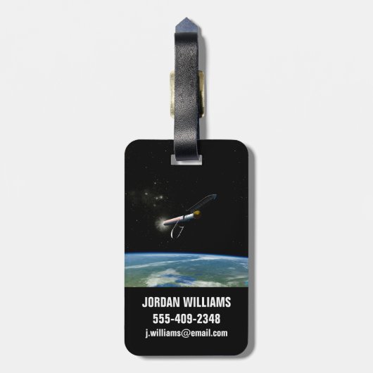 アトラスV541軌道上のロケットを打ち上げる。 ラゲッジタグ (裏面縦)