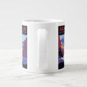 アトランとユーコン ヴィンテージ アラスカ 旅行 ポスター ジャンボコーヒーマグカップ (裏面)