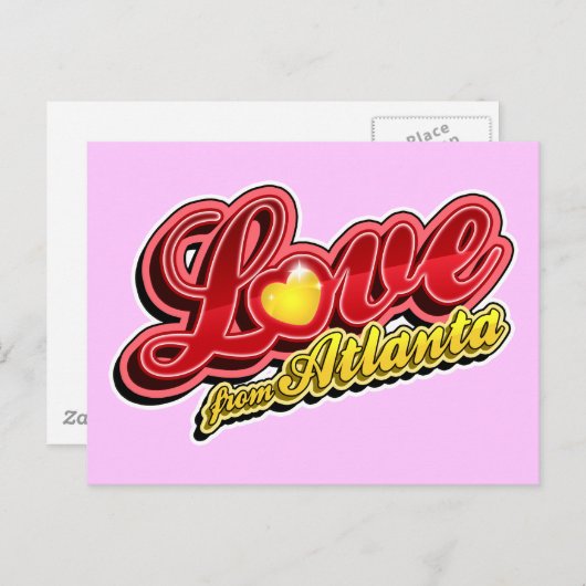 アトランタからの愛 ポストカード (正面/裏面)