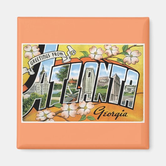 アトランタからの挨拶だ！ マグネット (正面)