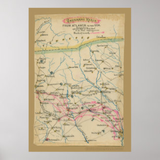 アトランタから海へのシャーマンズマーチ ポスター