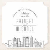 アトランタで恋をする |シティスカイラインへようこそ ペーパーコースター (正面)