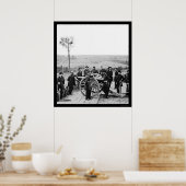 アトランタで銃に傾くシャーマン将軍1864 ポスター (キッチン)