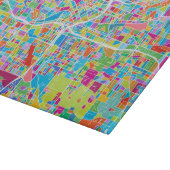 アトランタのカラフルな地図 カッティングボード (角)