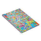 アトランタのカラフルな地図 ノートブック (右側)